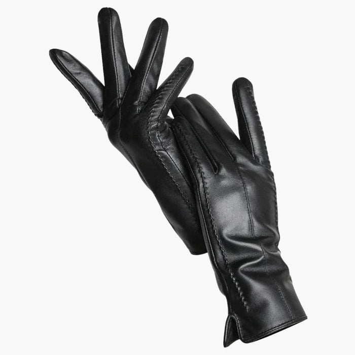 Damen-Winterhandschuhe mit Steppnähten und Innenfutter