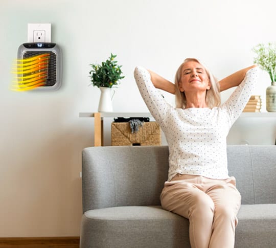 Calefactor eléctrico EcoWarmth - eficiente energéticamente y respetuoso con el medio ambiente