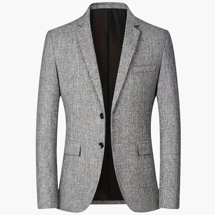 Herrblazer med slagkrage och dubbelknäppning