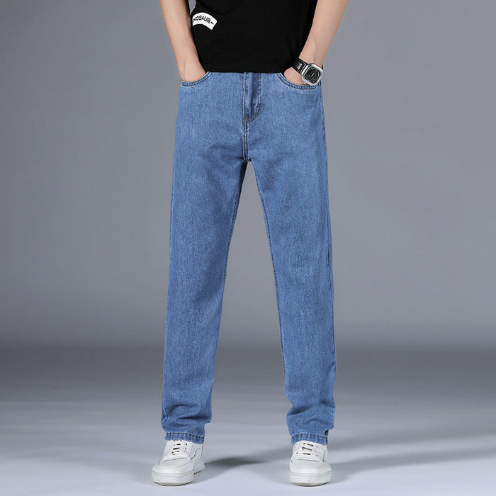 Herre Straight-Fit Jeans med Klassisk Snit
