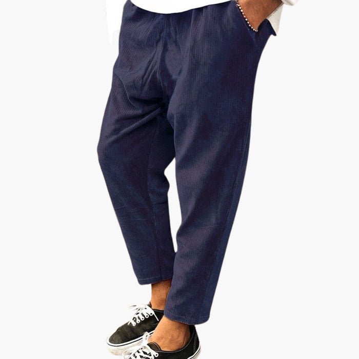Pantalones de pana para hombre de corte holgado