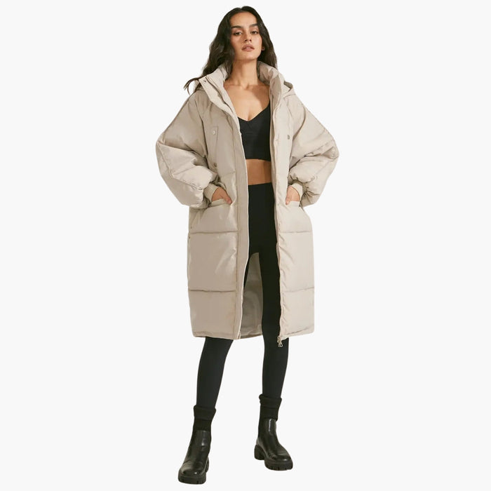 Parka Med Fleece For Kvinder med Hætte og Lynlås