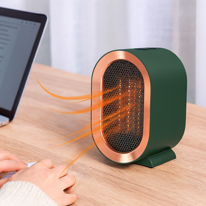 Riscaldatore elettrico portatile – efficiente dal punto di vista energetico, riscaldamento rapido, compatto e silenzioso per casa e ufficio