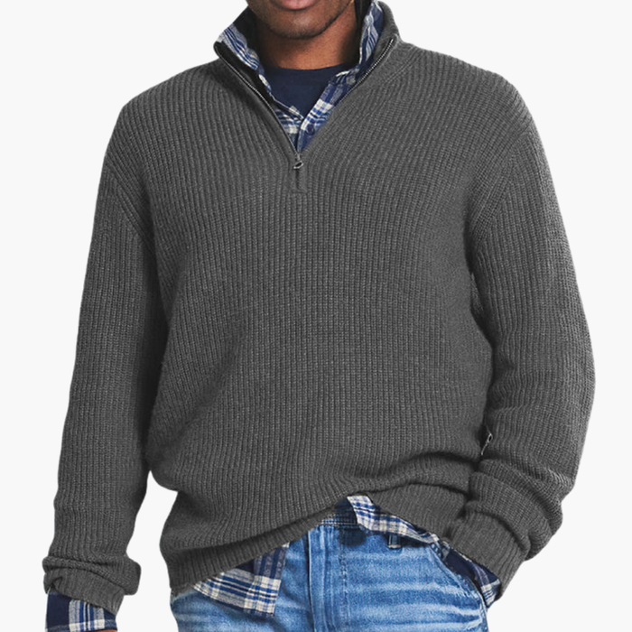Pull zippé pour homme