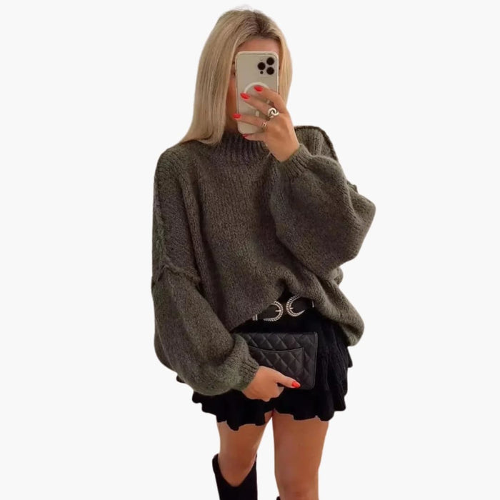 Oversize-Herbstpullover für Damen