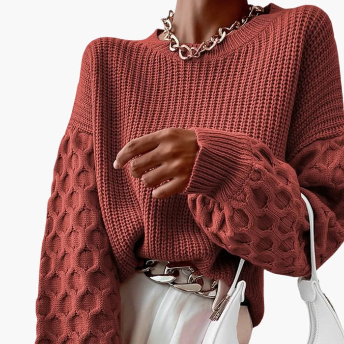 Pull en maille pour femme pour l’automne avec texture structurée