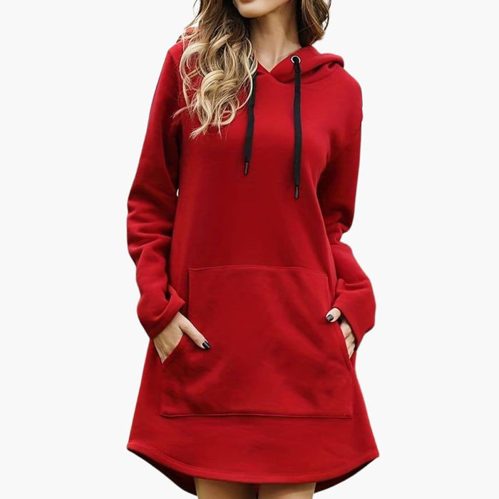 Kjole Sweatshirt til Kvinder med Kængurulomme