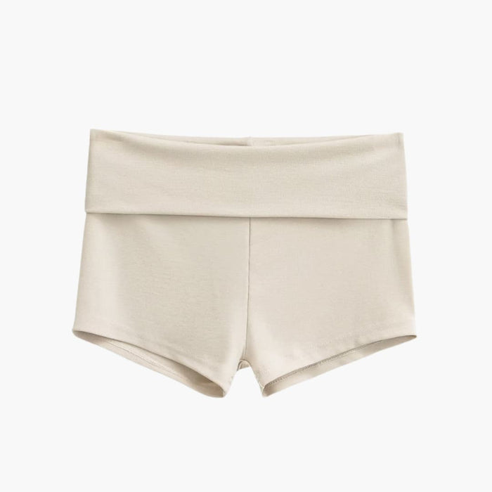 Pantalones cortos deportivos para mujer con cintura ancha