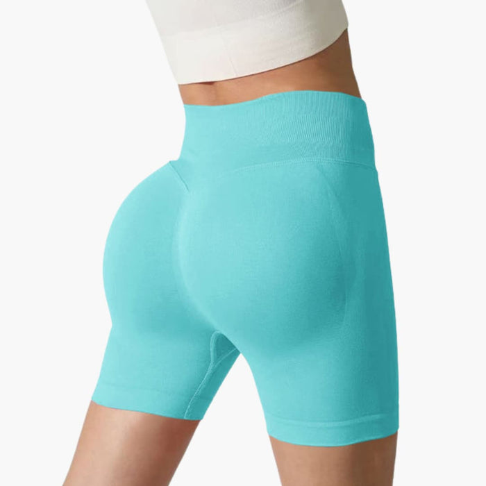 Høj talje sports shorts til kvinder med tætsiddende pasform