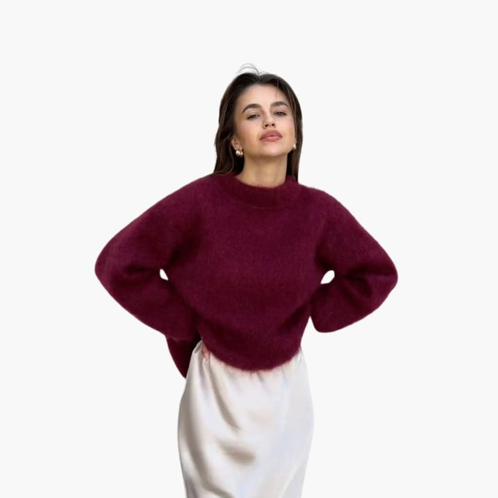 Naisten mohair-poolopusero