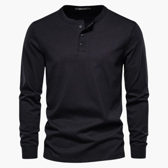Maglia Henley da uomo a maniche lunghe
