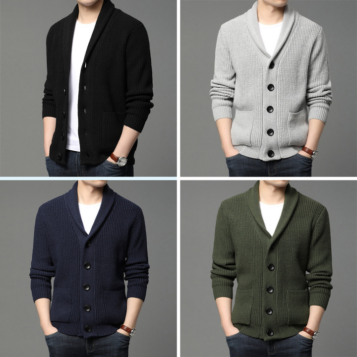 MAILLON - Cardigan menn Genser med knapper