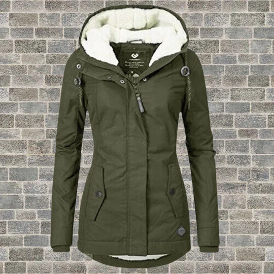 CELINE - Ny plissert frakk med hette