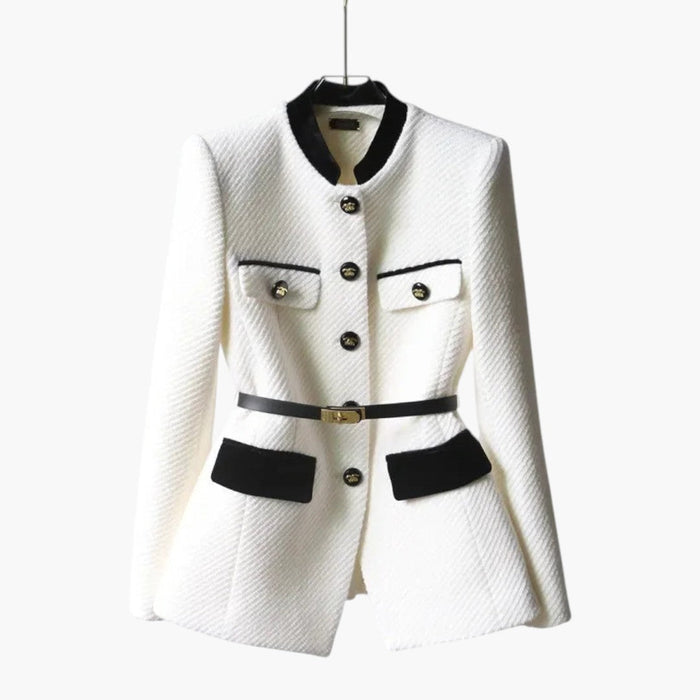 Veste pour femme avec fermeture boutonnée et taille cintrée