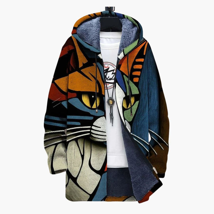 Dame hoodie med lynlås
