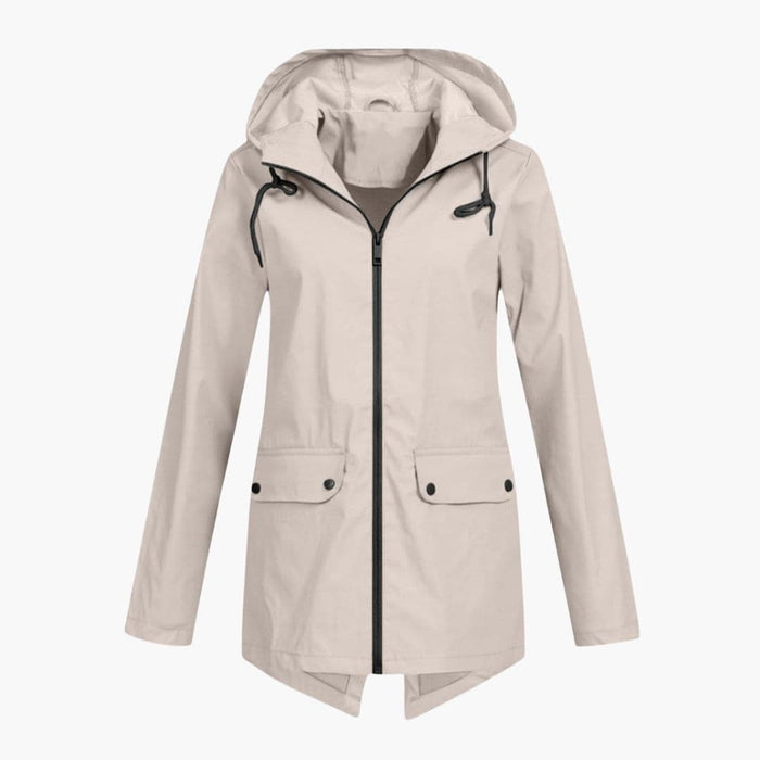 Chaqueta de mujer con capucha y cremallera