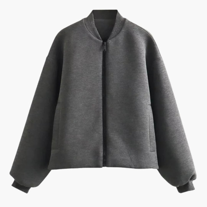 Chaqueta bomber para mujer con cremallera