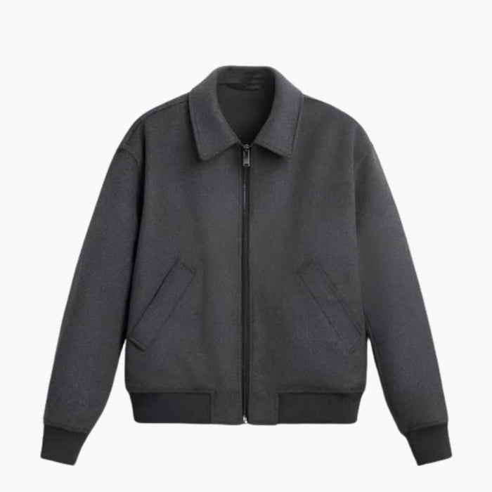 Veste bomber pour homme avec fermeture éclair et design épuré