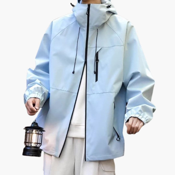 Veste de pluie pour femme avec fermeture éclair