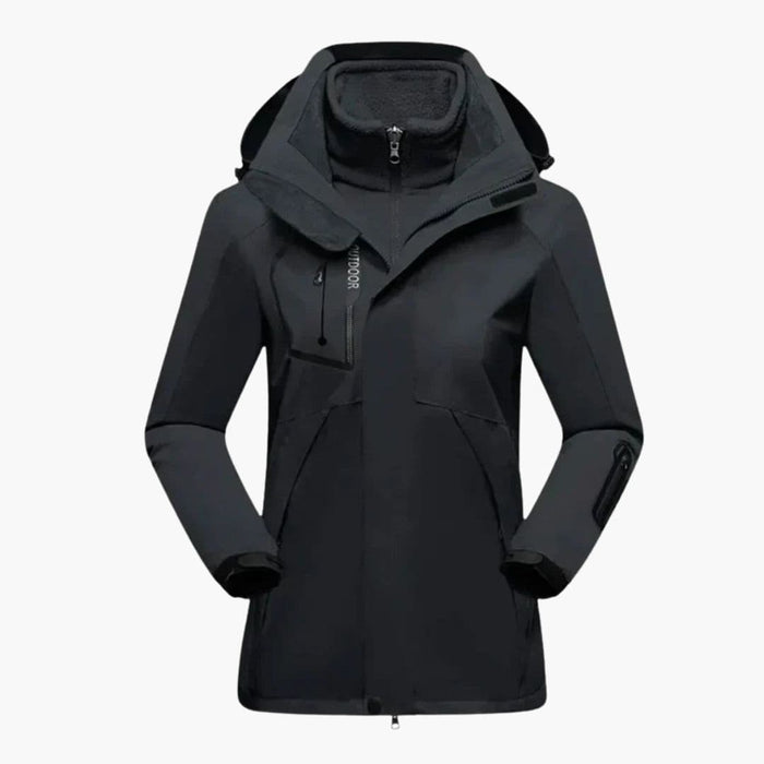 Damen-Skijacke mit Kapuze