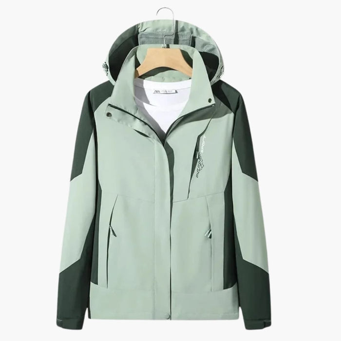 Giacca da sci unisex con cerniera e maniche lunghe