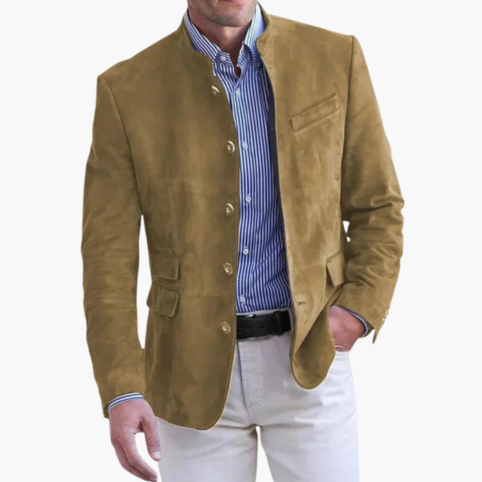 Giacca elegante da uomo con collo alto