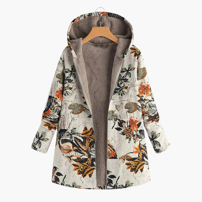 Veste pour femme à capuche et doublure en polaire