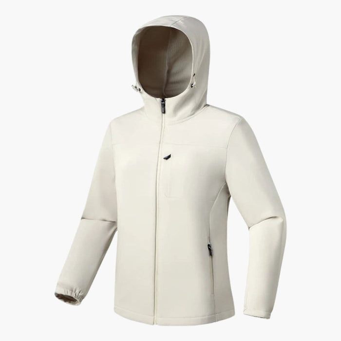 Chaqueta de mujer con capucha y cremallera completa
