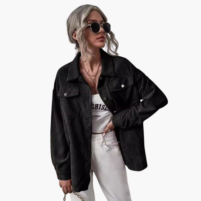 Veste pour femme avec boutons et poches poitrine