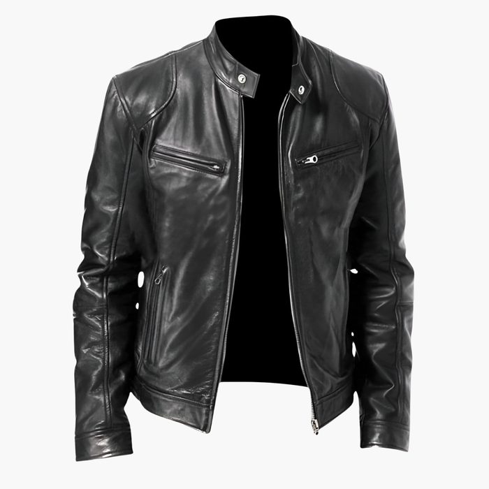Veste homme à col montant et poches zippées