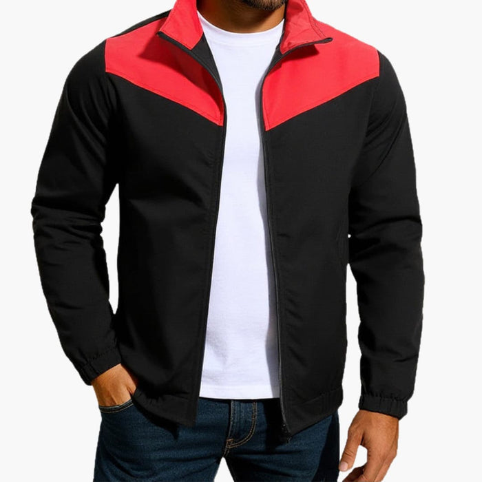 Chaqueta para hombre con cremallera y bolsillos laterales