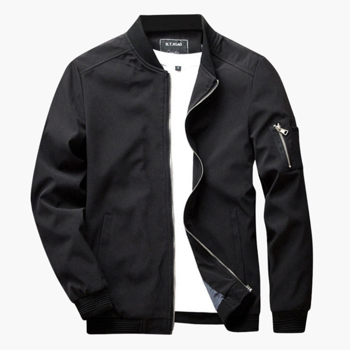 Veste de printemps pour homme avec fermeture éclair