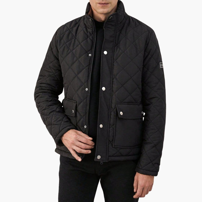 Veste matelassée pour homme avec fermeture à boutons-pression