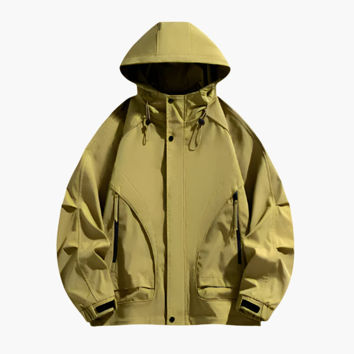 Chaqueta de hombre para exterior con capucha ajustable
