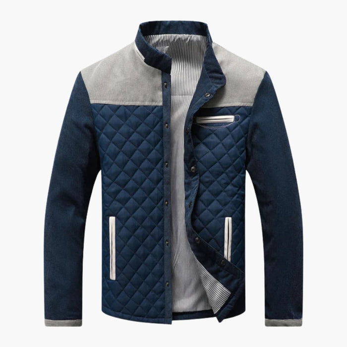 Veste matelassée pour homme avec col classique et poches latérales