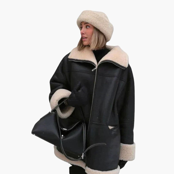 Veste polaire pour femme avec fermeture éclair