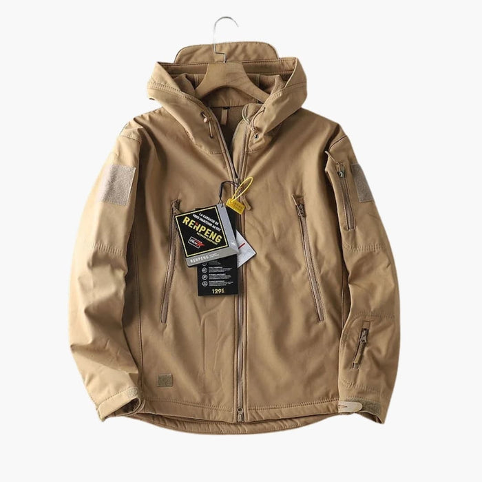 Chaqueta softshell para hombre con capucha y cremallera