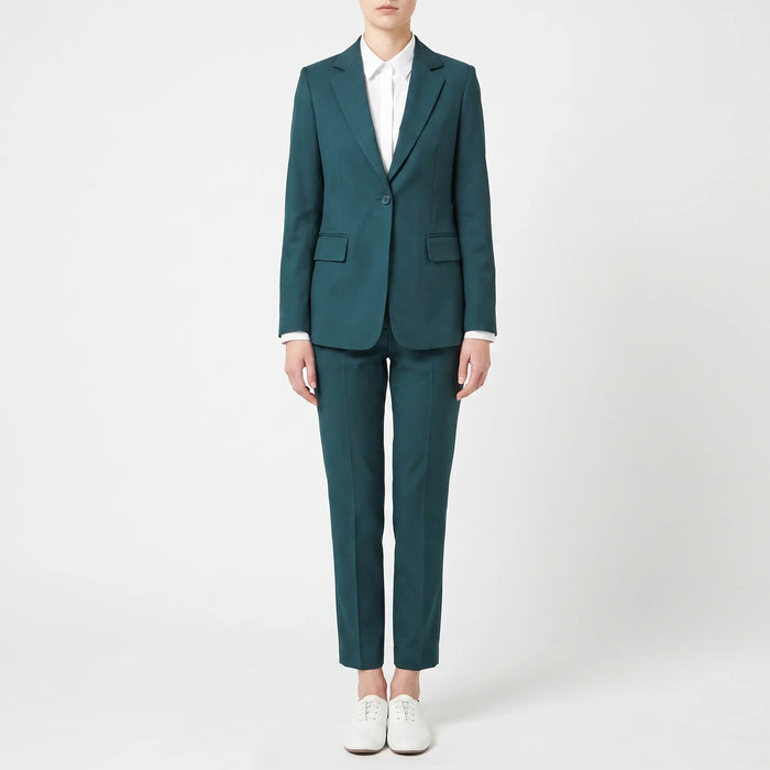 Dame Jakkesæt med Blazer og Bukser til Kontor
