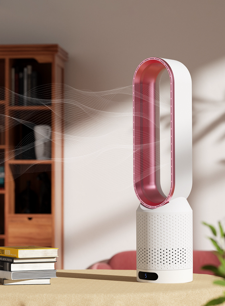 3-i-1 Luftkøler med UV-lys, Ionisator og HEPA-filter