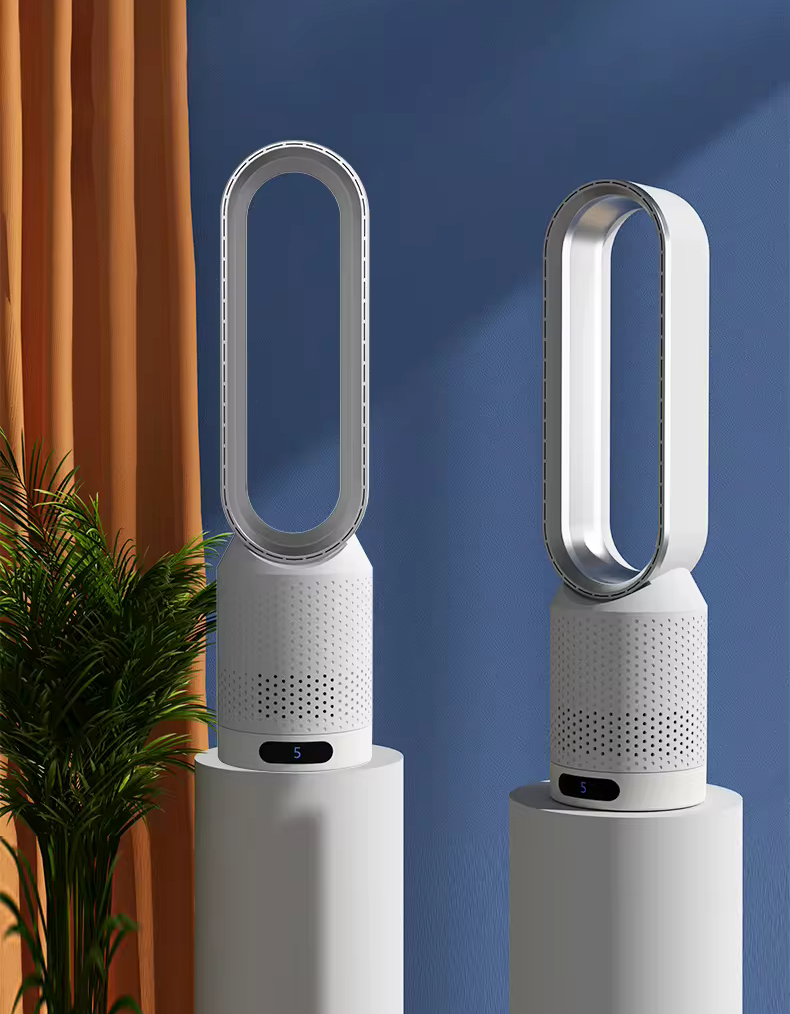 3-i-1 Luftkøler med UV-lys, Ionisator og HEPA-filter
