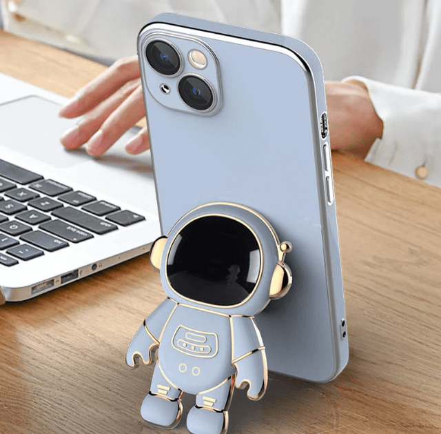 Astronaut Telefondeksel for iPhone – Unikt Design &amp; Praktisk Stativ