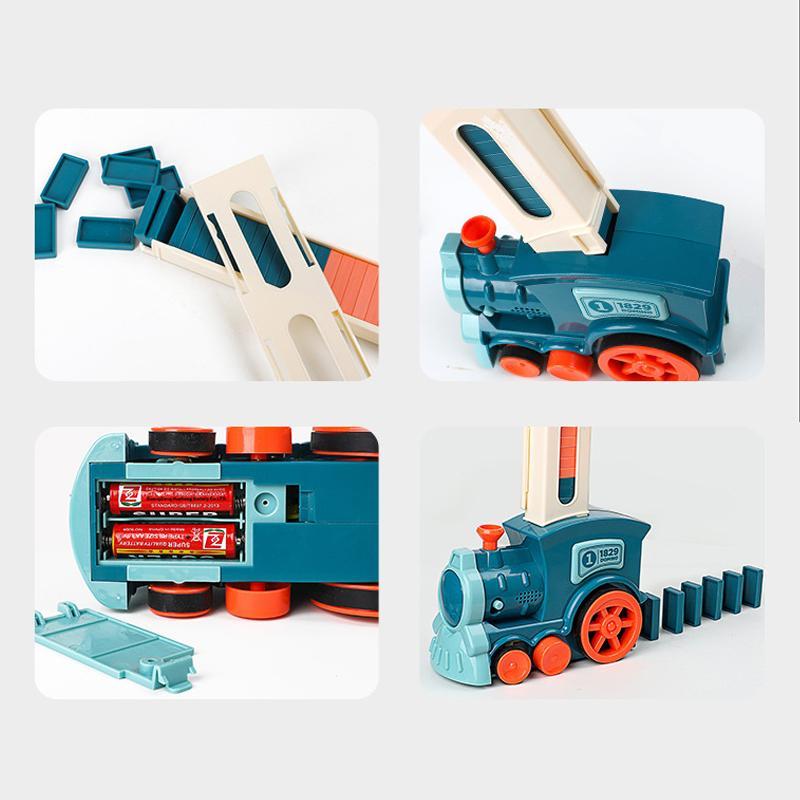 Domino Tog Byggesett - Automatisert Lekesystem for Barn