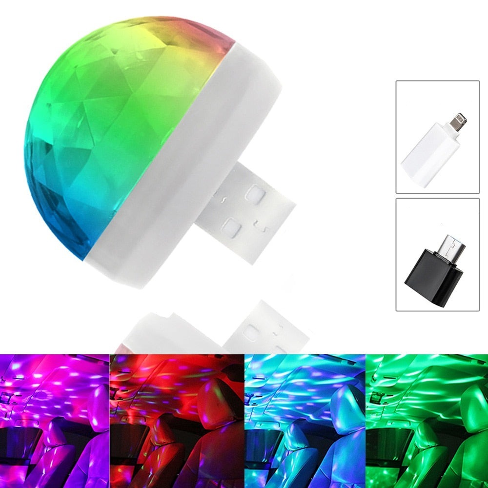 Bærbar USB Disco Lyssopp for Fest