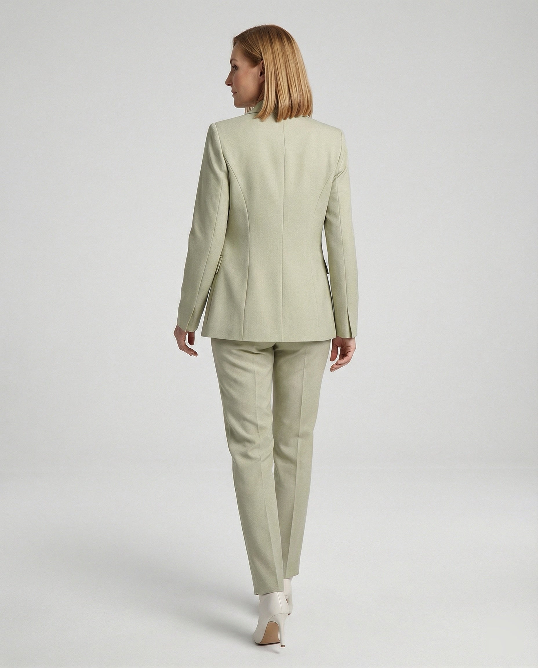 Dame Todelt Buksedragt med Enkeltradet Blazer