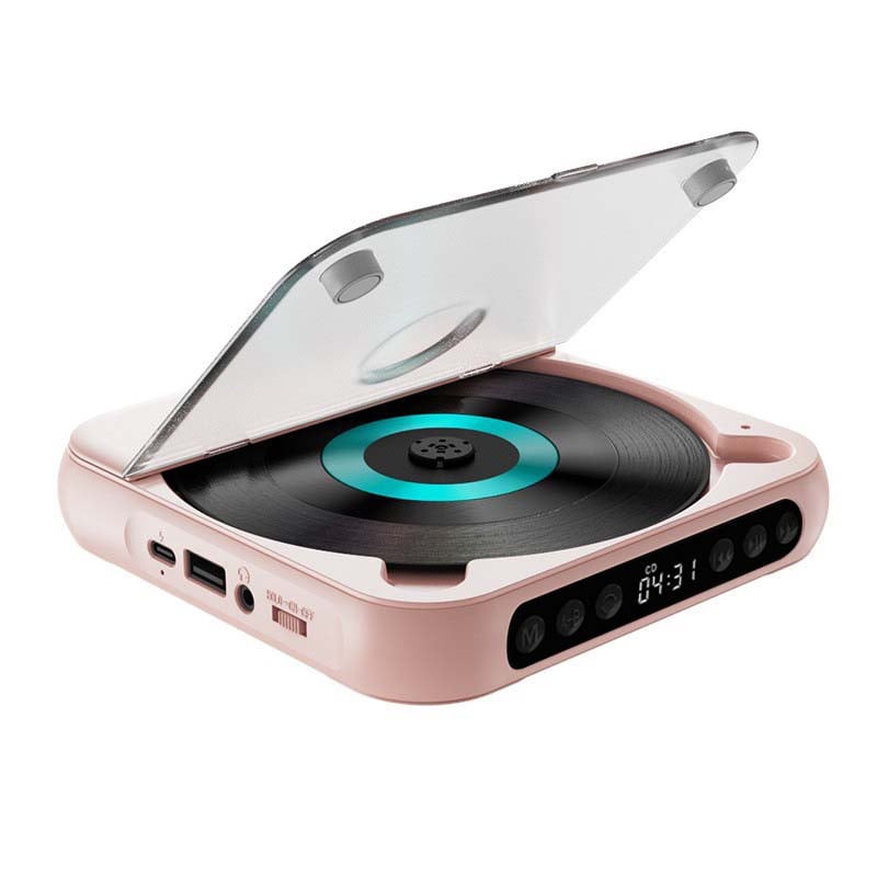 Bærbar Bluetooth CD-afspiller med Hi-Fi Lyd og USB-C Opladning