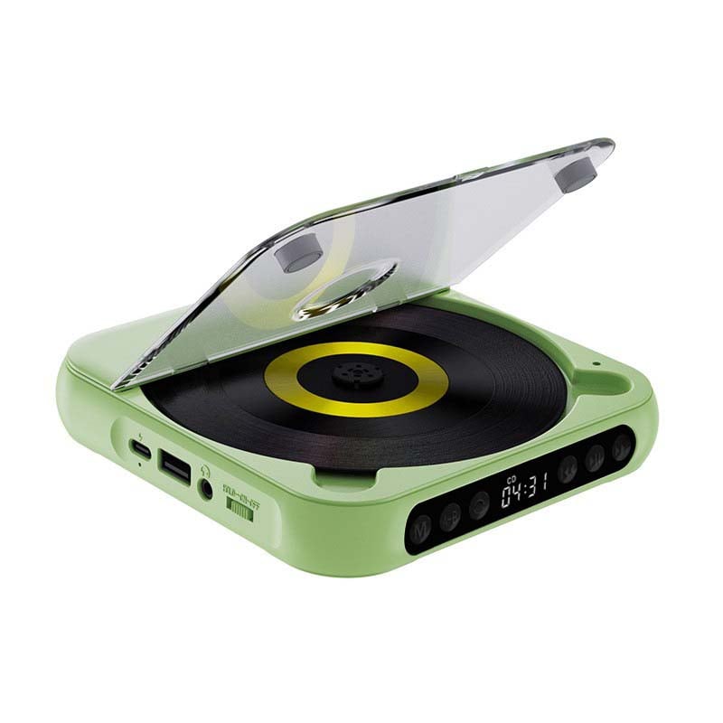 Bærbar Bluetooth CD-afspiller med Hi-Fi Lyd og USB-C Opladning