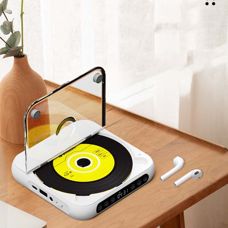 Bærbar Bluetooth CD-afspiller med Hi-Fi Lyd og USB-C Opladning