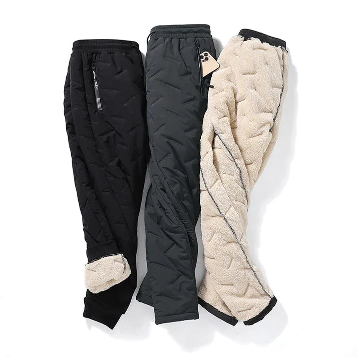 Herre Vinter Joggingbukser med Fleecefor og Vandtæt Yderlag