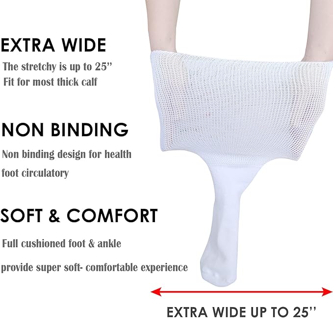 Unisex Ekstra Brede Sokker for Maksimal Komfort