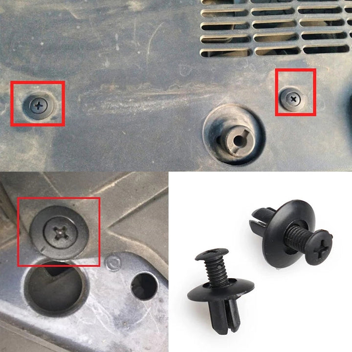 Bilkropp Plastnagler | Festemidler i Nylon | 150 stk